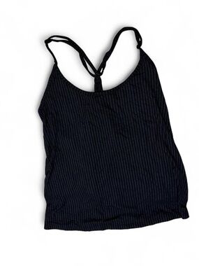 Women’s Black Ribbed Racerback Tank Top